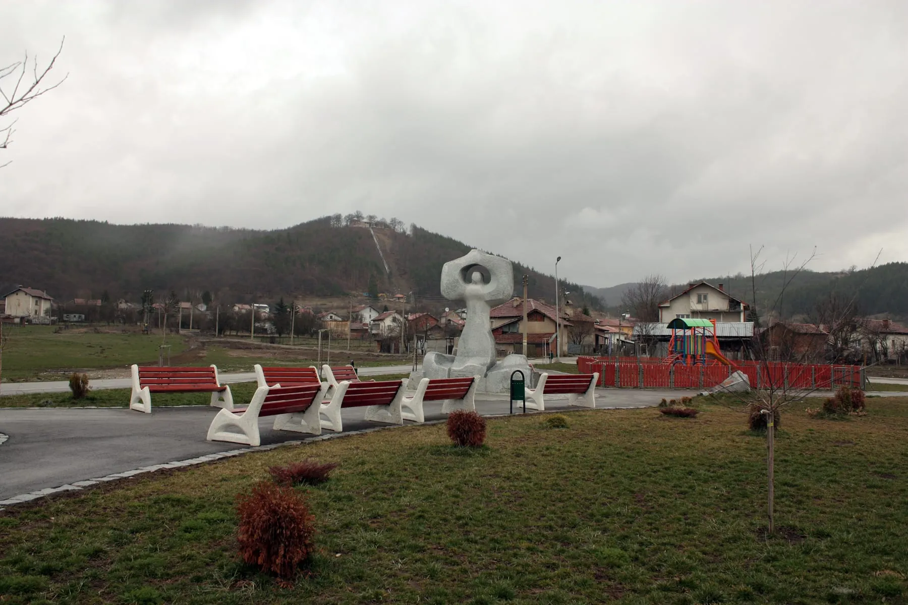 The centre of Belchin village
