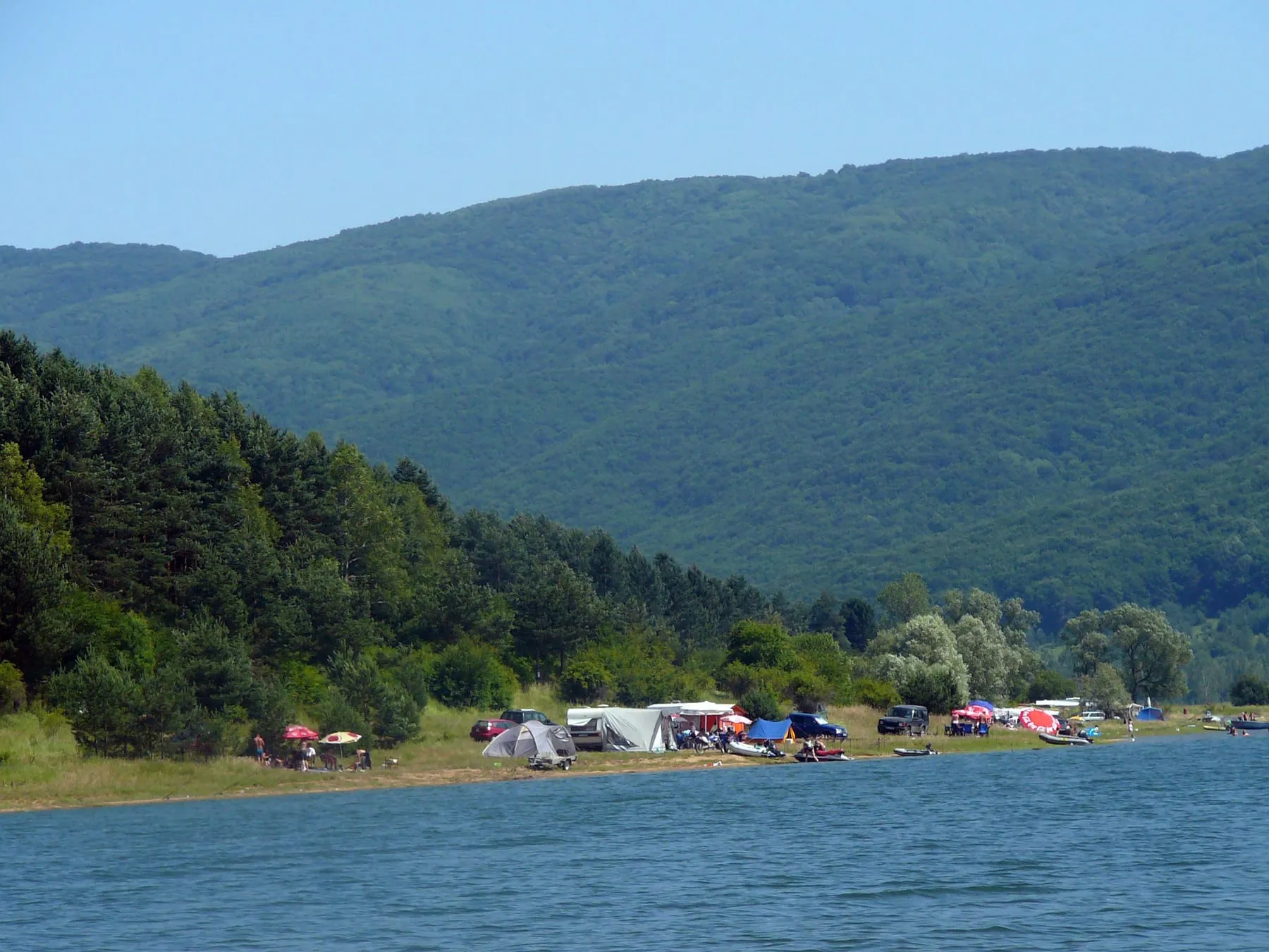 The shore of Iskar Reservoir