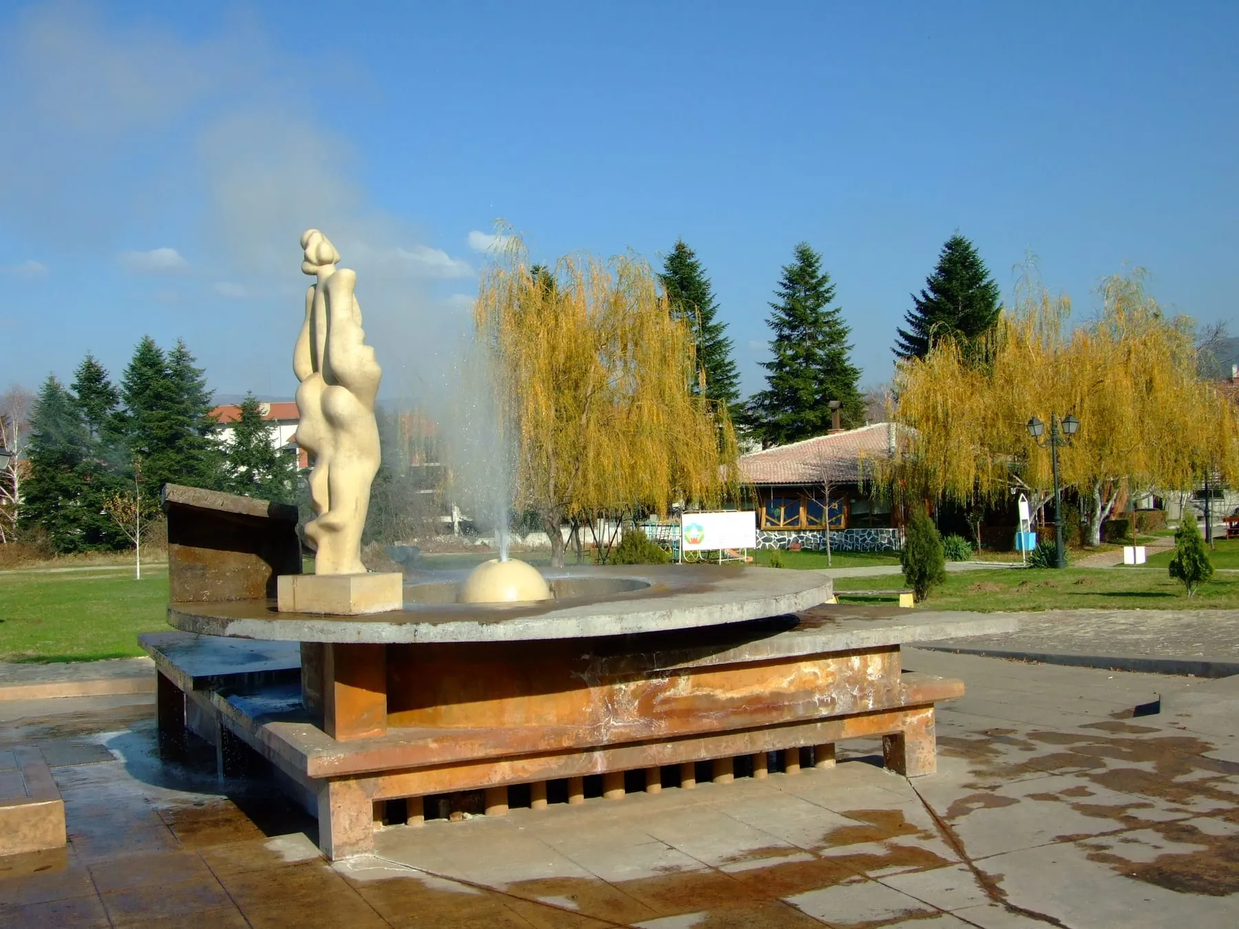 The geyser in the centre of Sapareva Banya